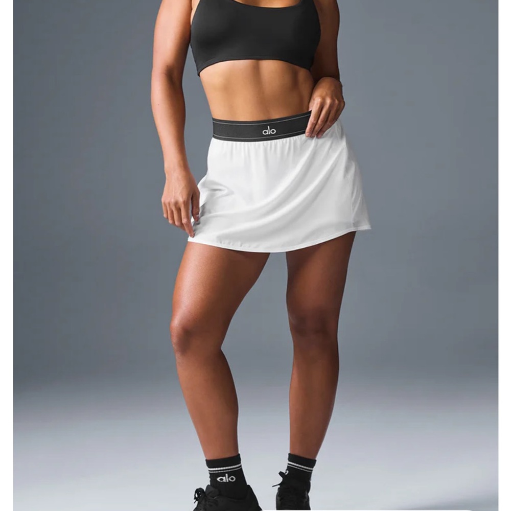 ALO Yoga White Mini Skirt